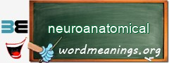 WordMeaning blackboard for neuroanatomical